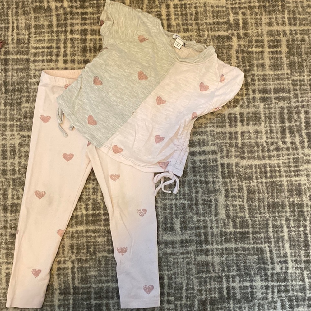 Splendid heart 2 piece set 18-24 months